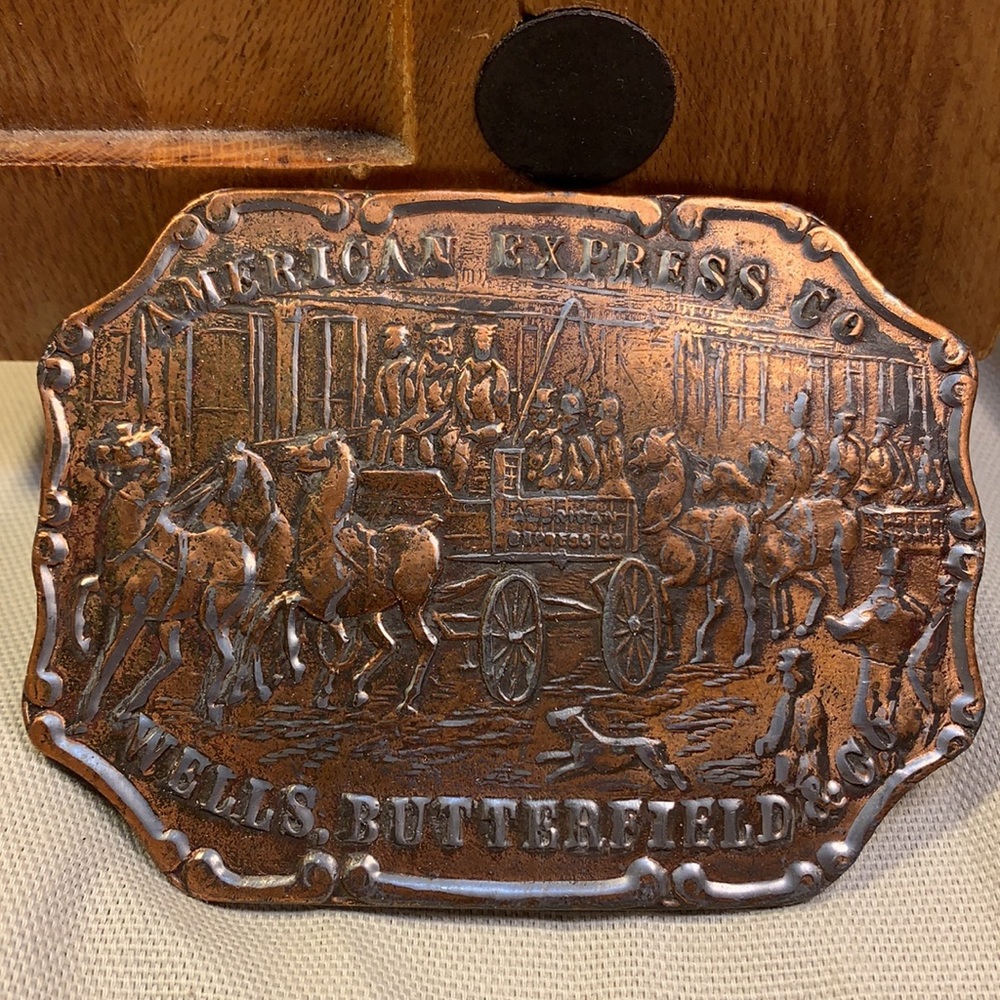 American Express Co Wells, Butterfield & Co buckle
